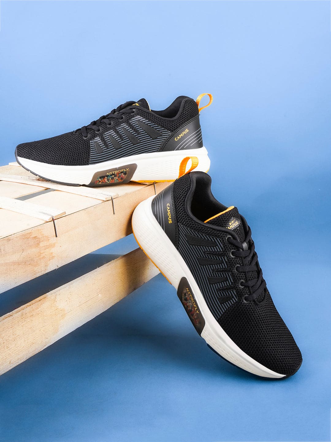 FINCH Black Men's Running Shoes - Image 5