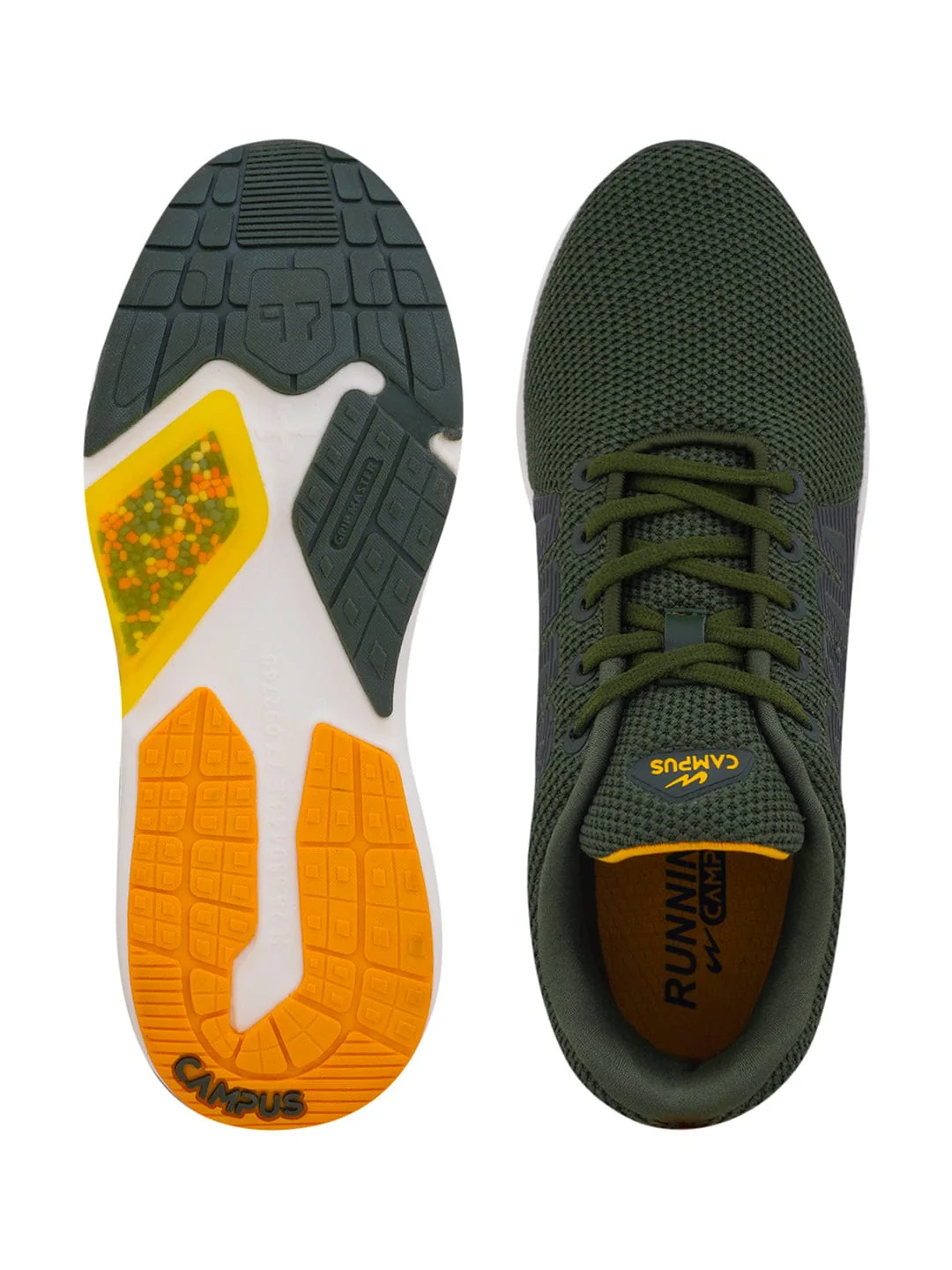 FINCH Olive Men's Running Shoes - Image 4