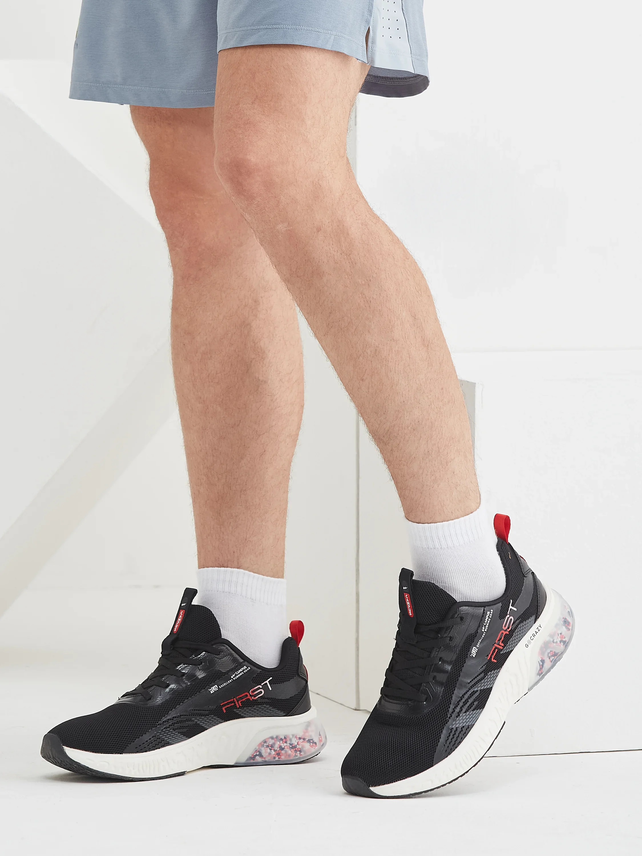 FIRST Black Men's Running Shoes - Image 8