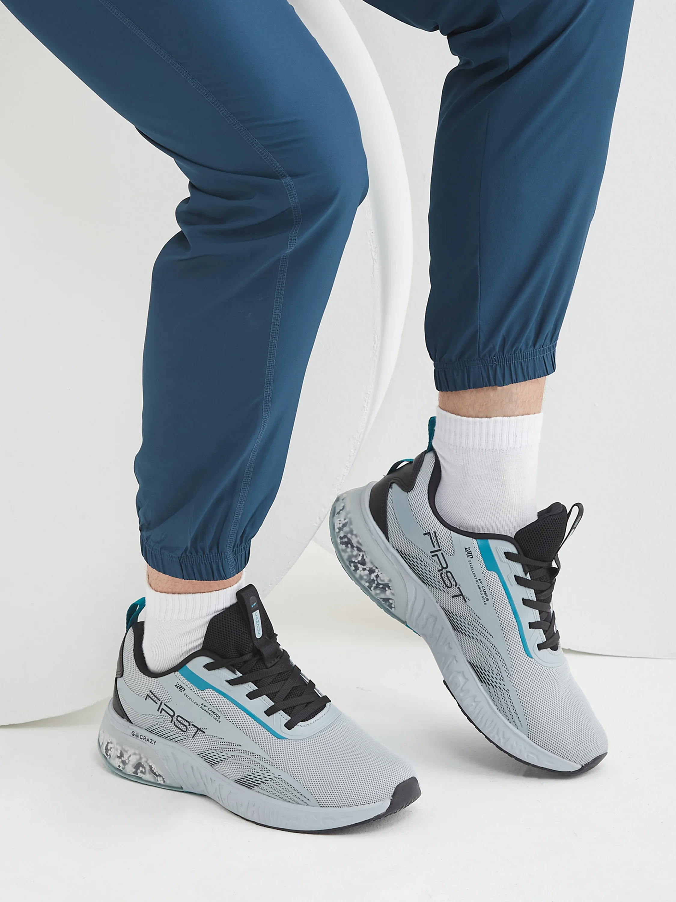 FIRST Grey Men's Running Shoes - Image 8