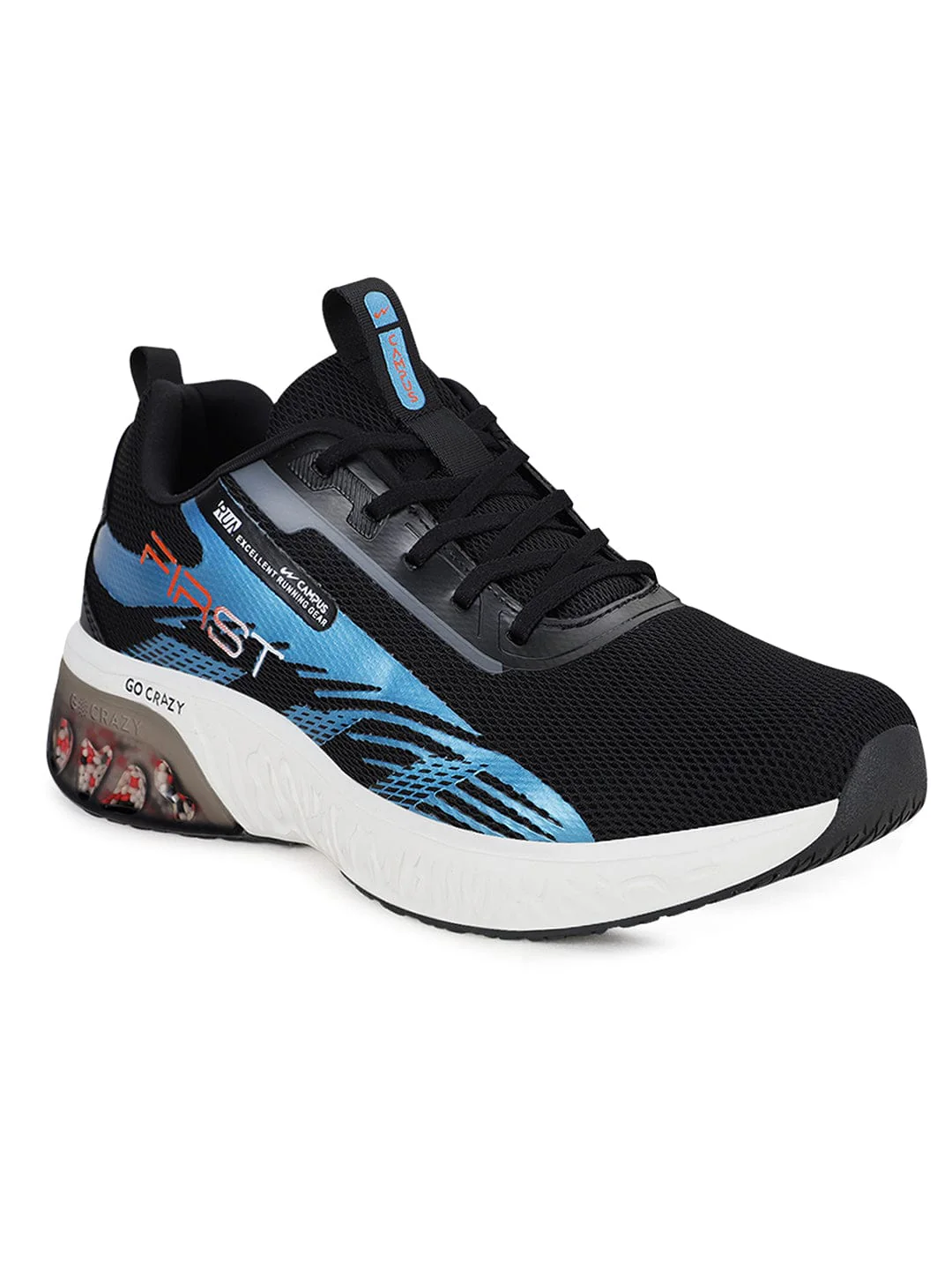 FIRST Black Men's Running Shoes - Image 3