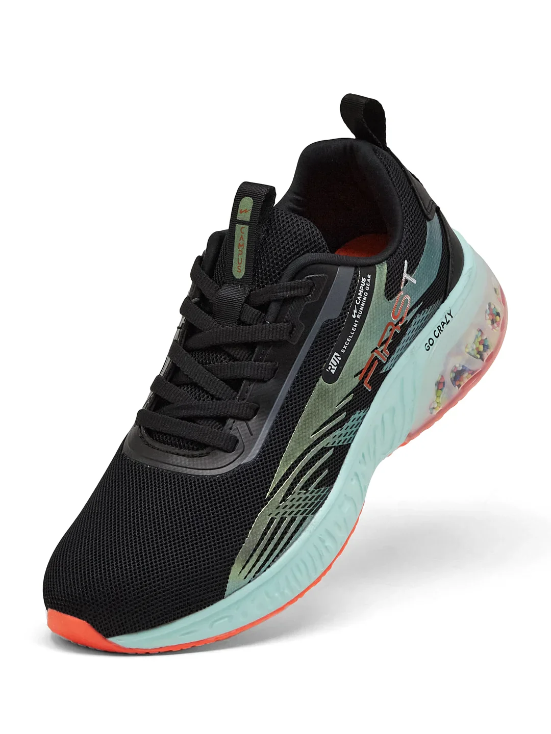 FIRST Black Men's Running Shoes - Image 3