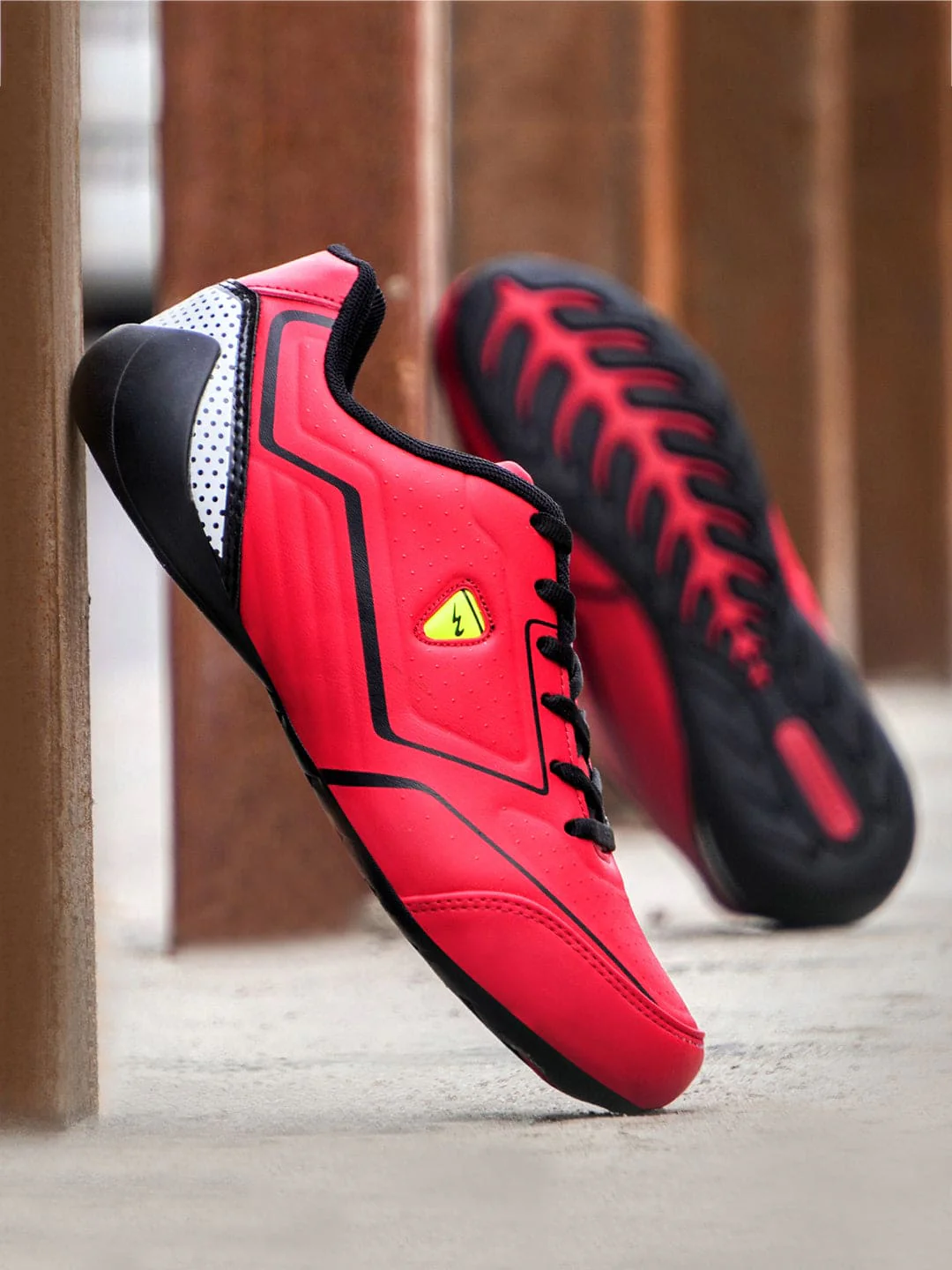 FLASH Red Men's Sneakers - Image 7