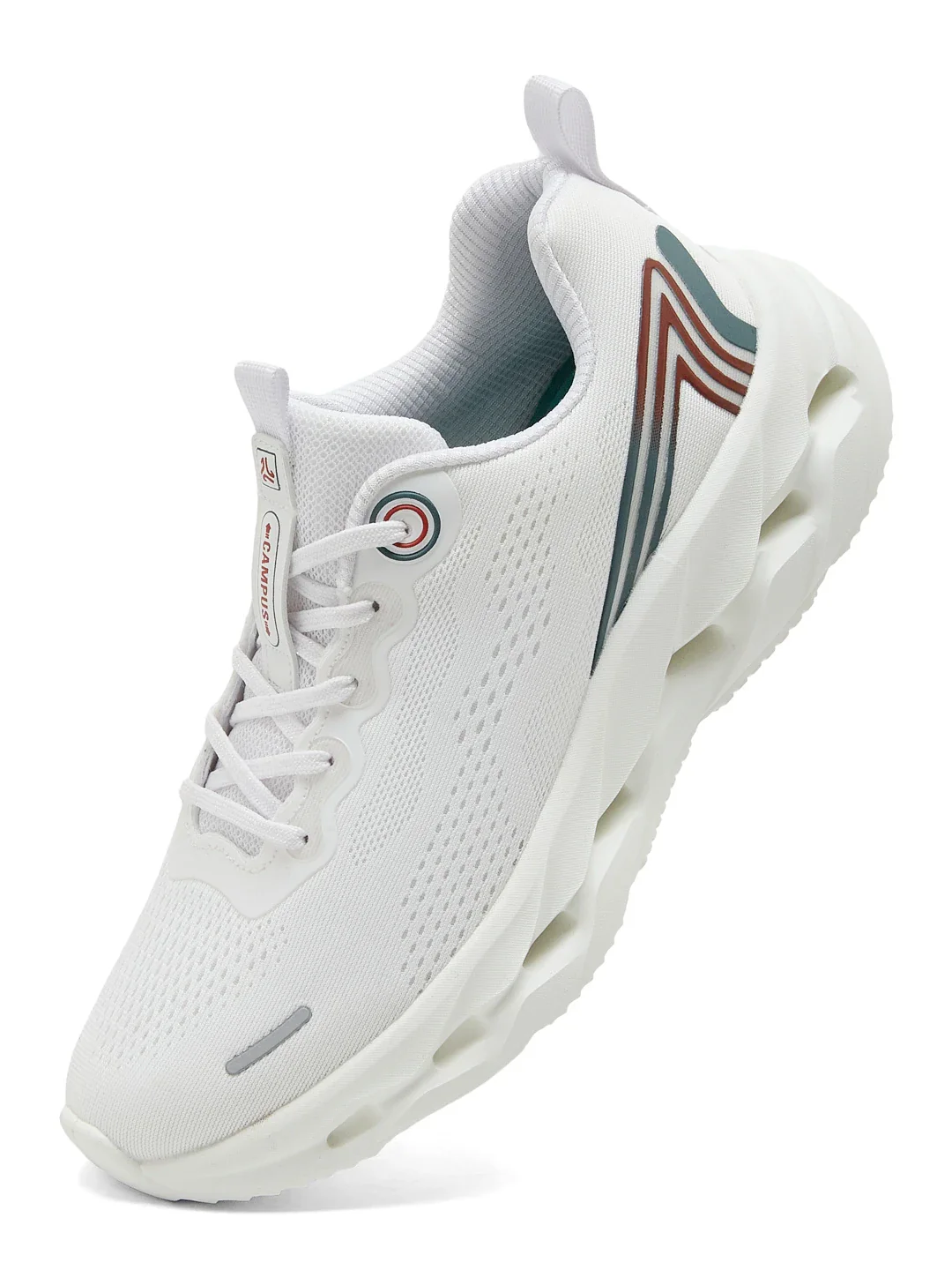 FLASK White Men's Running Shoes - Image 3