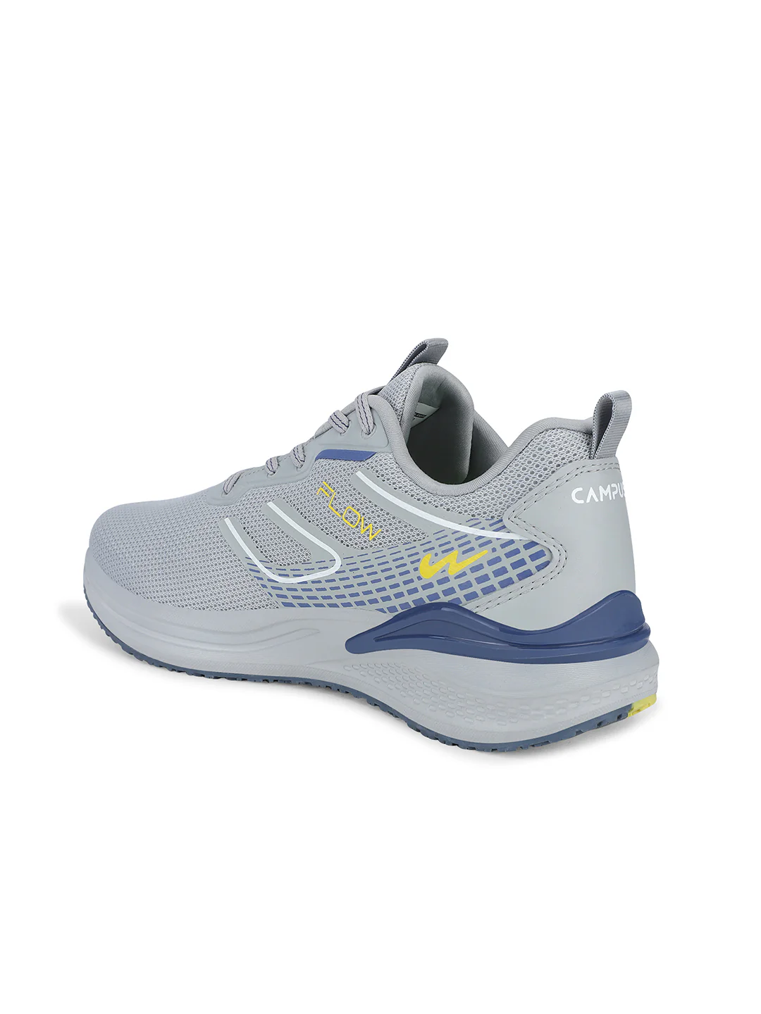 FLOW GLOW Grey Men's Sports Shoes - Image 3