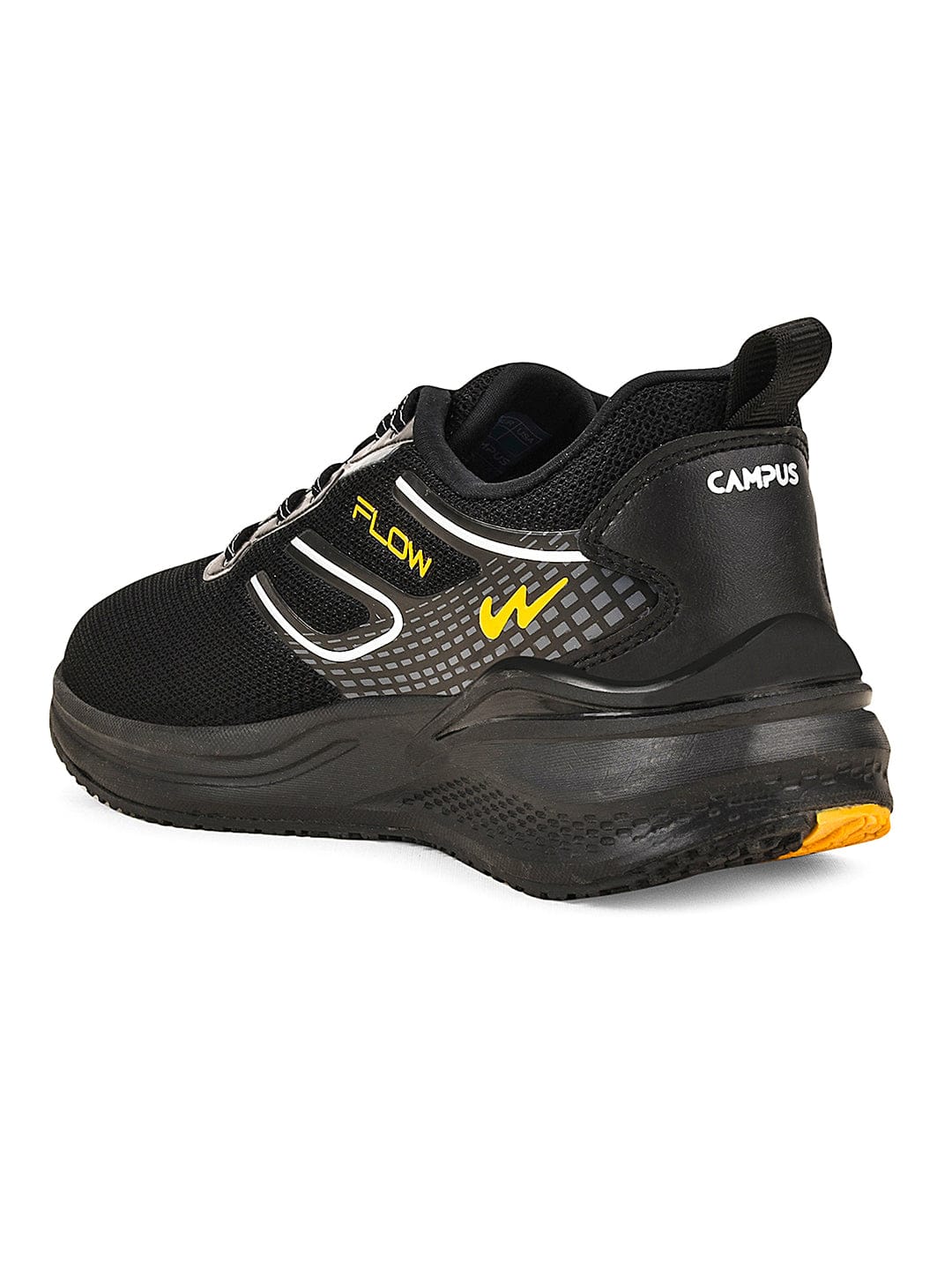 FLOW PRO Black Men's Running Shoes - Image 3