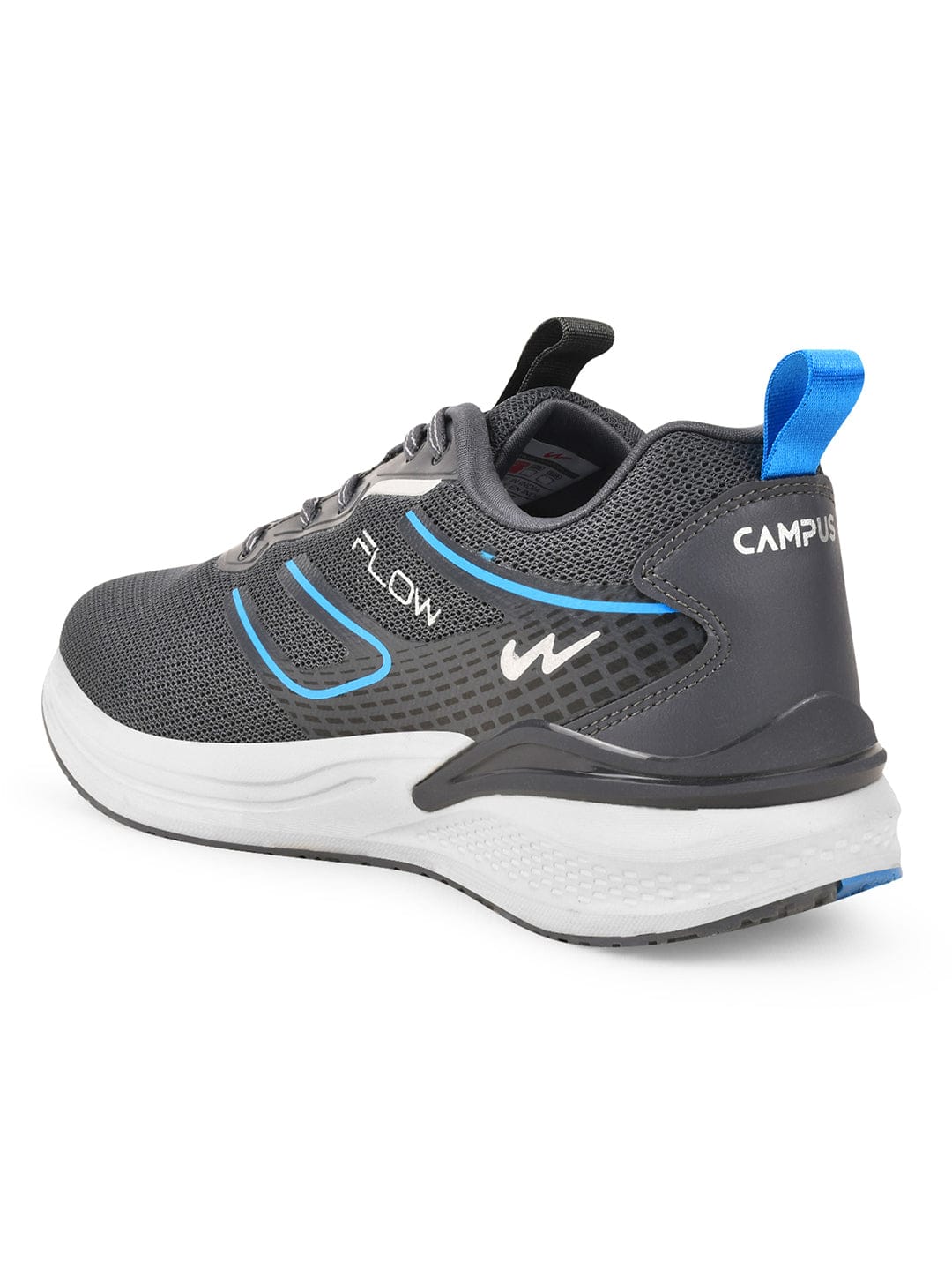 FLOW PRO Grey Men's Running Shoes - Image 3