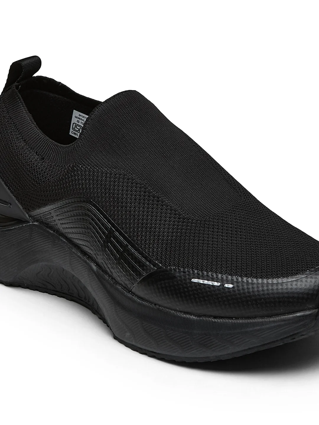 FLYNN Black Men's Walking Shoes - Image 6