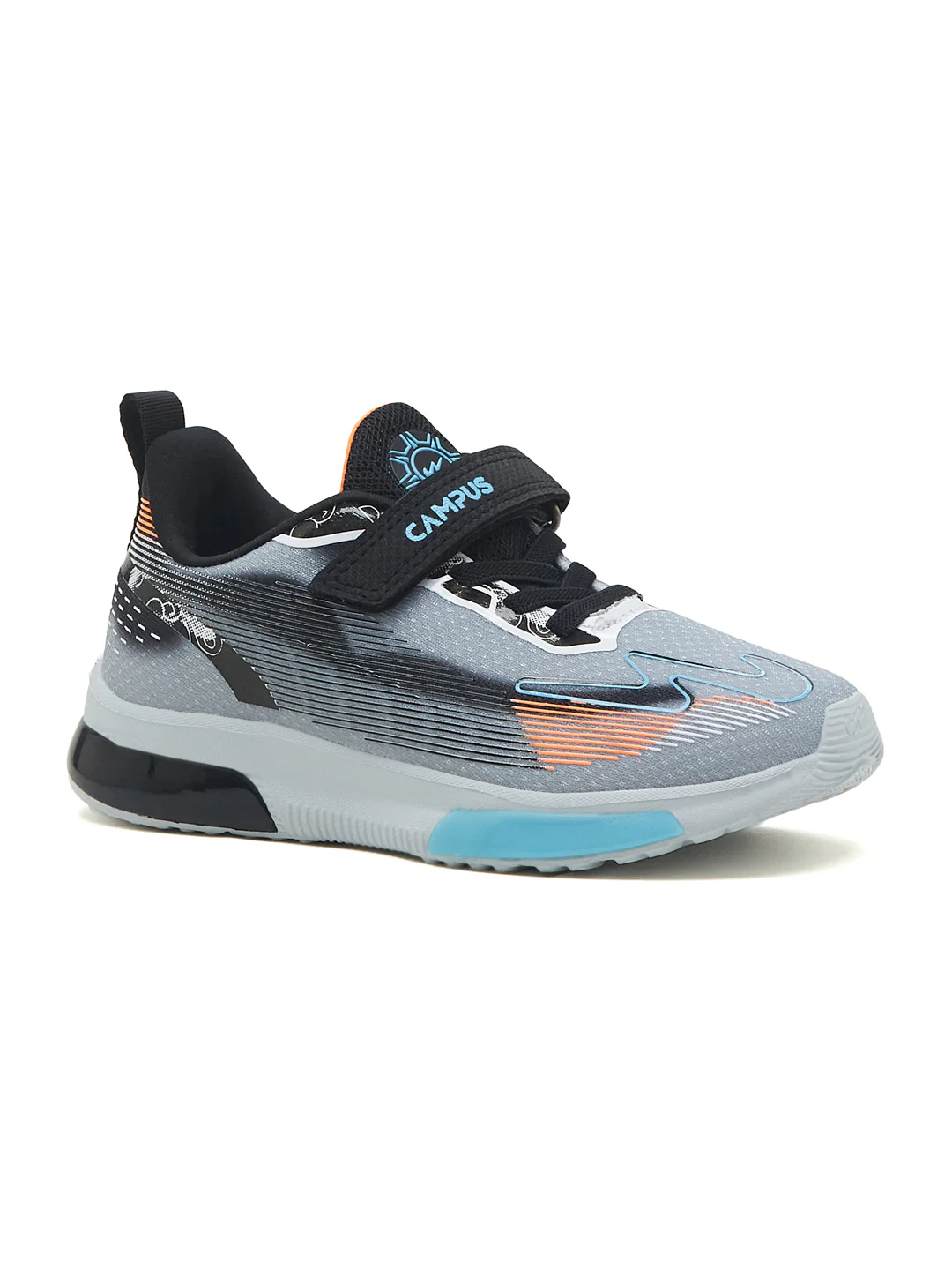 FLYRO KIDS V Grey Kids Running Shoes - Image 2