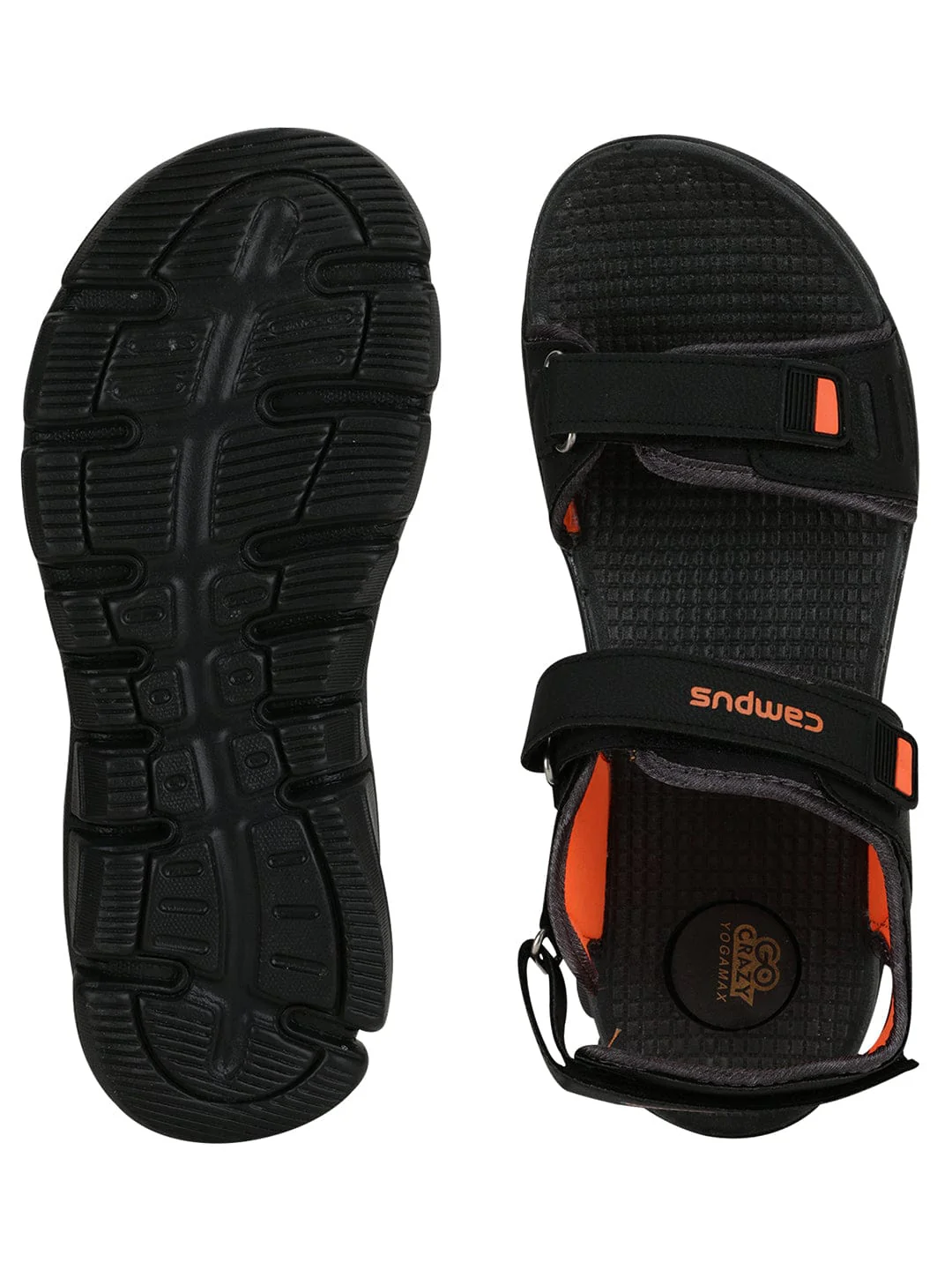GC-02 Black Men's Sandals - Image 4