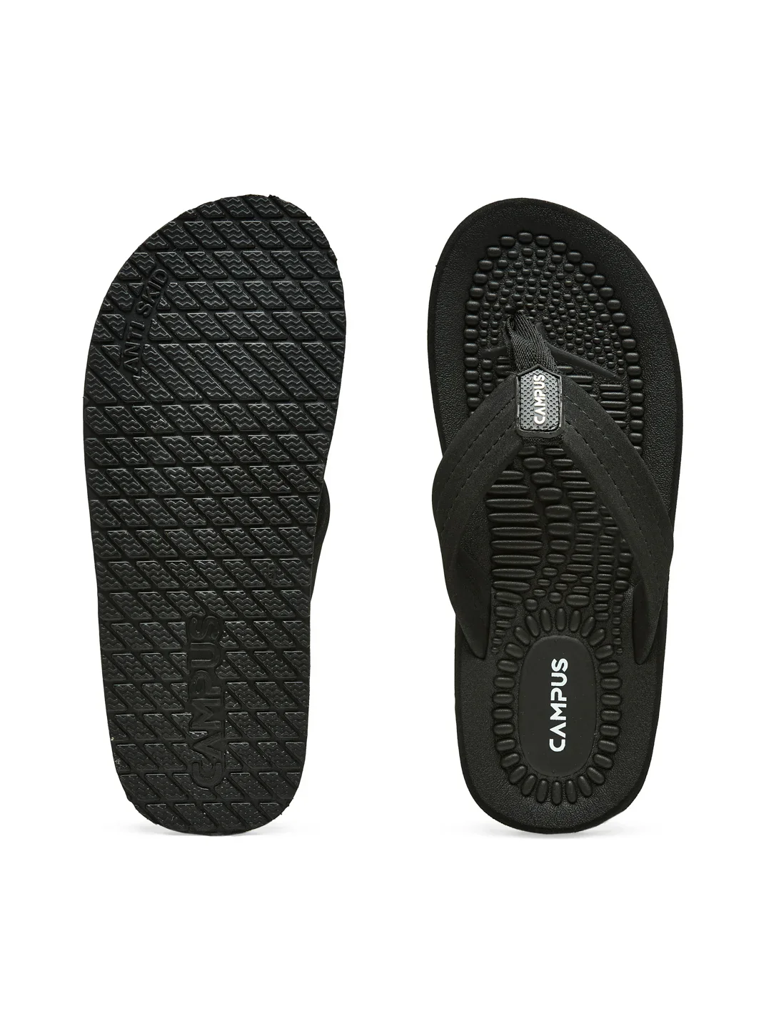 GC-1032-ADV Black Men's Flip Flops - Image 4