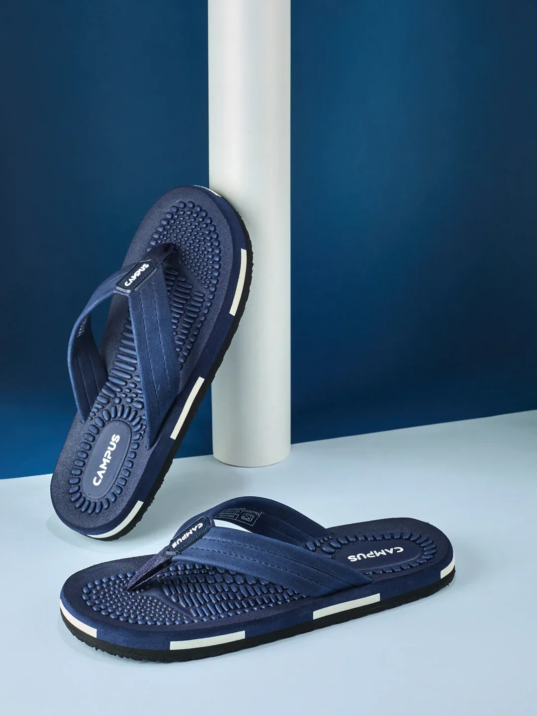 GC-1032-ADV Navy Men's Flip Flops - Image 7