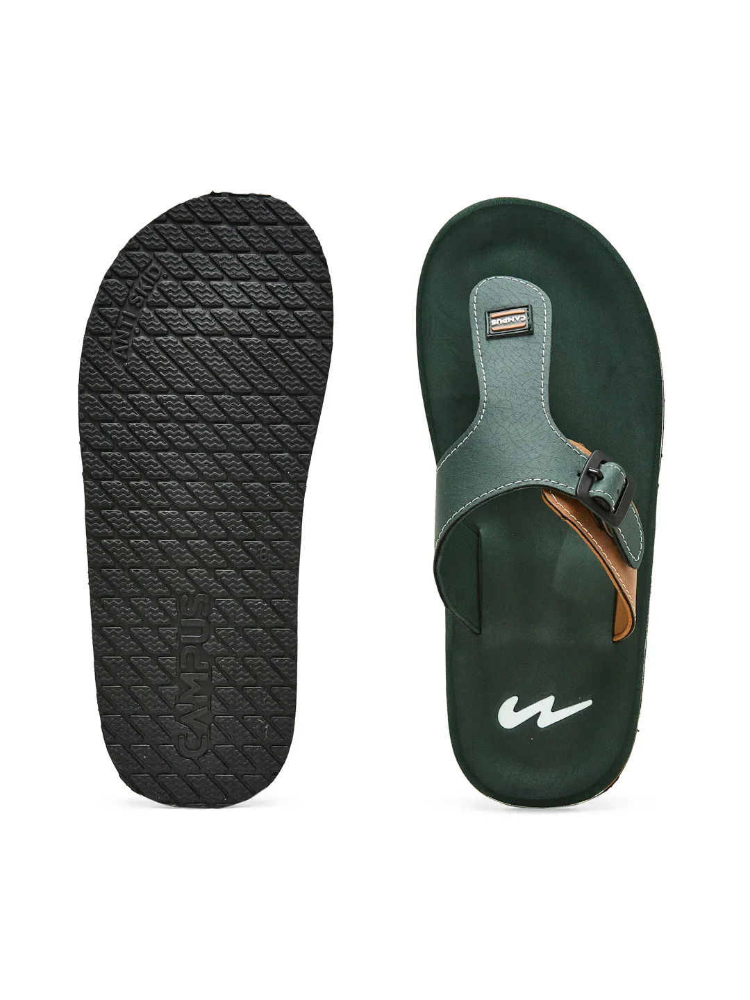GC-1084 Green Men's Flip Flops - Image 4