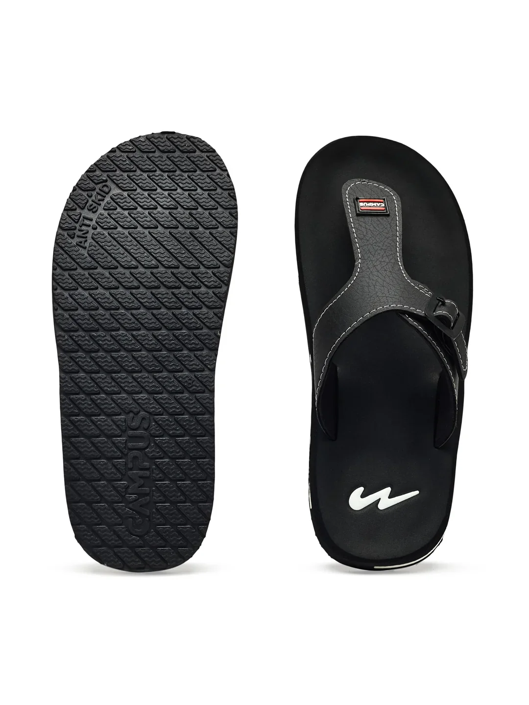 GC-1084 Black Men's Flip Flops - Image 4