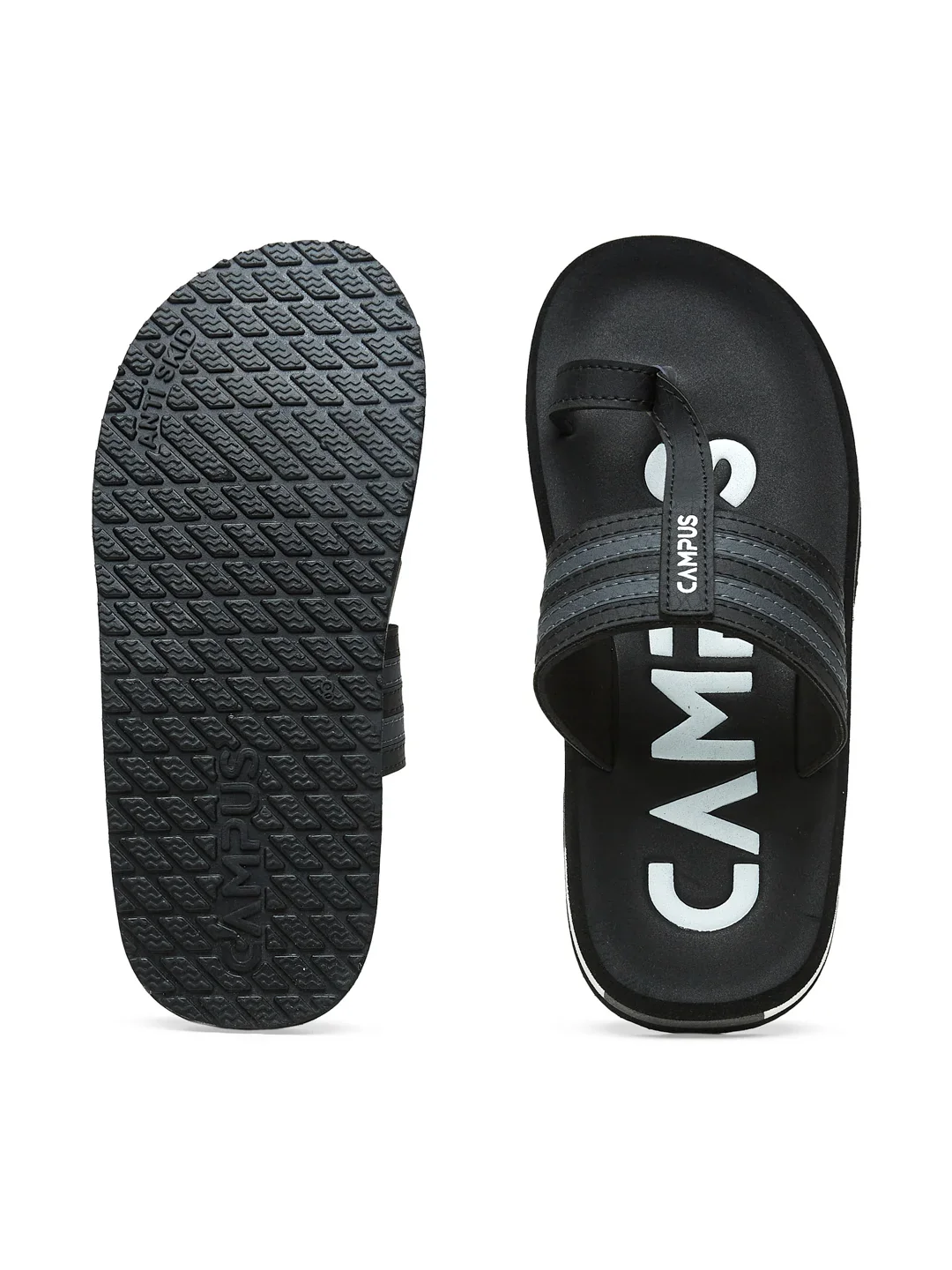 GC-1087 Black Men's Flip Flops - Image 4