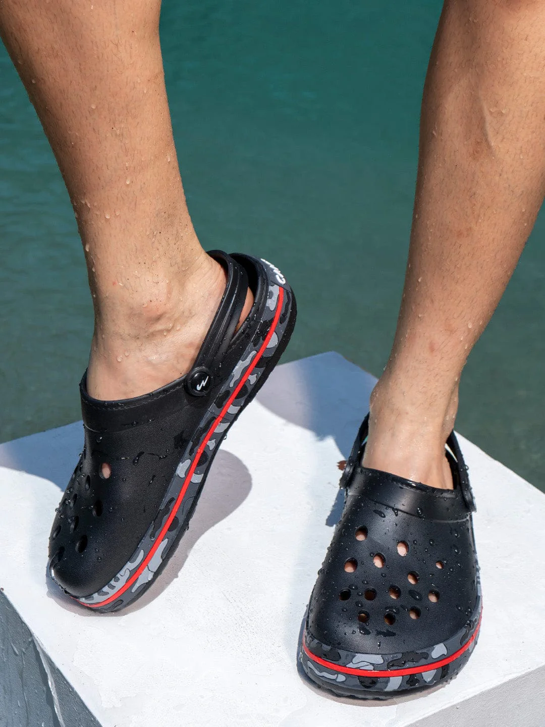 GC-4001 Black Men's Clogs - Image 5