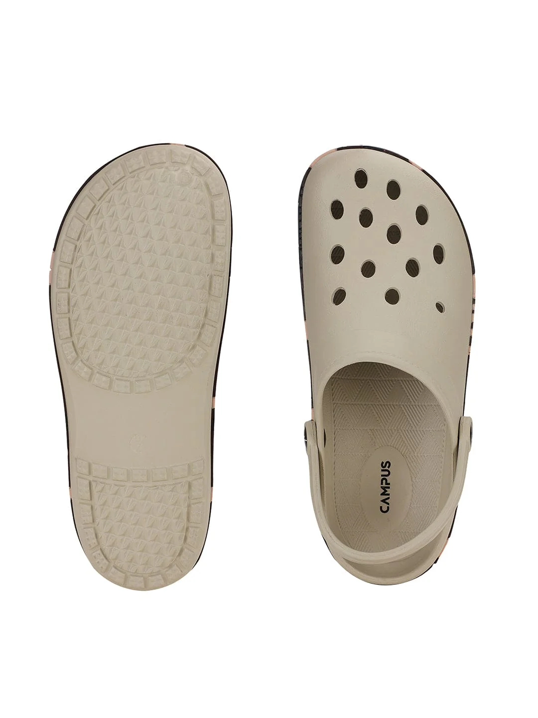 GC-4001 Beige Men's Clogs - Image 5