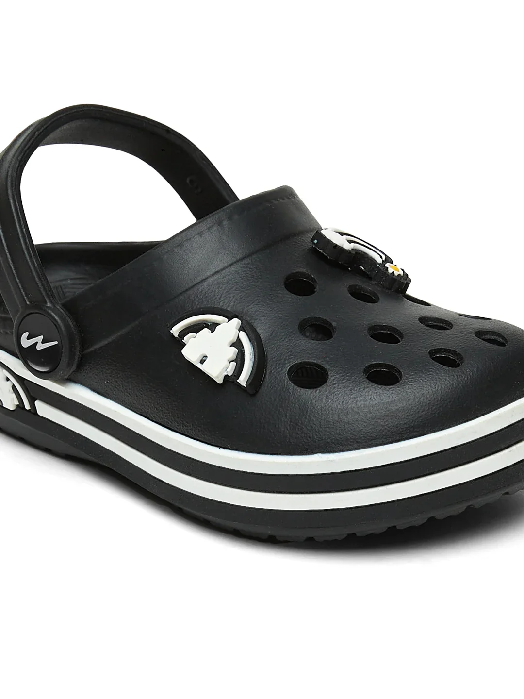 GC-9001K Black Kid's Clogs - Image 6