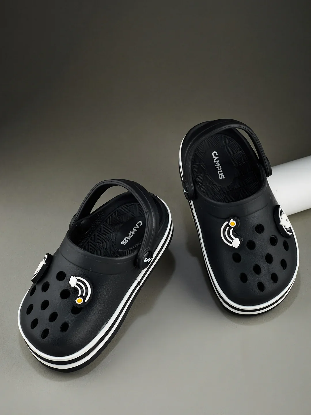 GC-9001K Black Kid's Clogs - Image 7