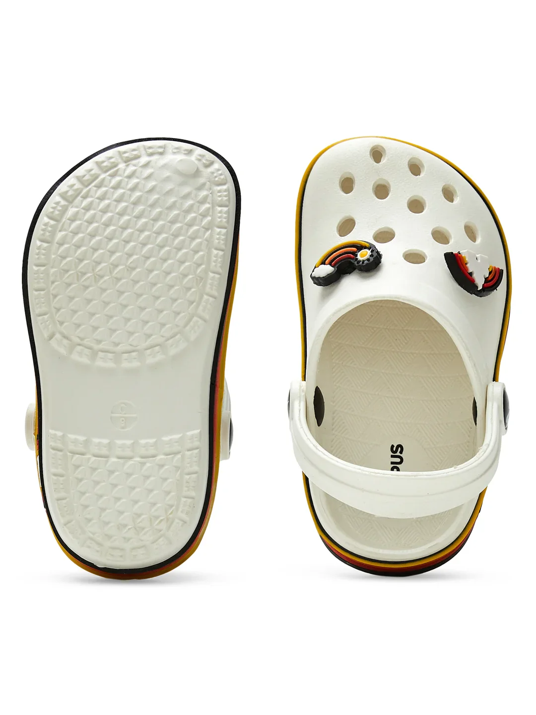 GC-9001K Off White Kid's Clogs - Image 4