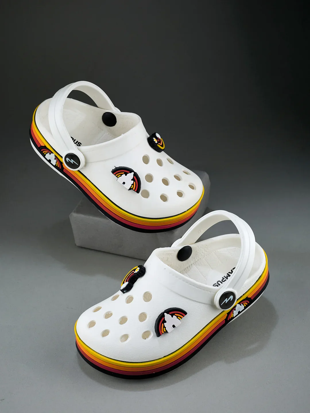 GC-9001K Off White Kid's Clogs - Image 7
