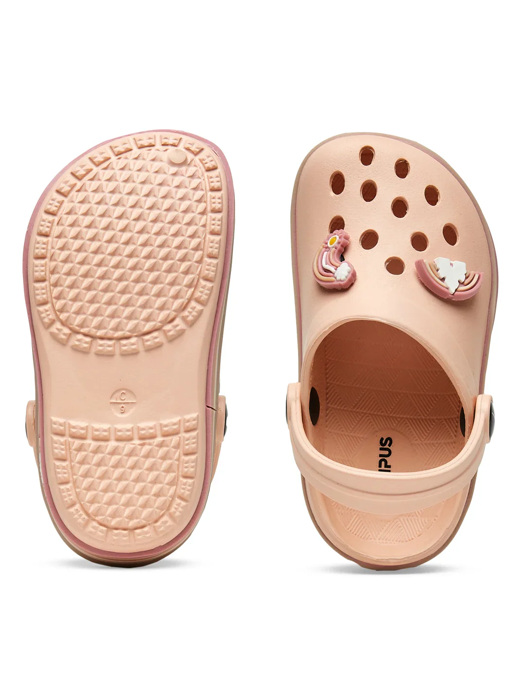 GC-9001K Peach Kid's Clogs - Image 6
