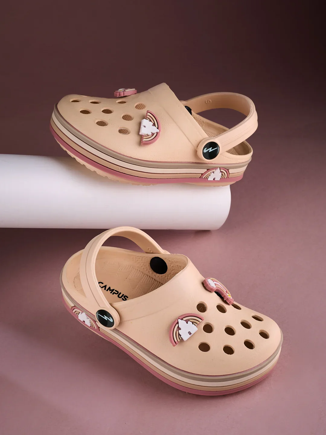 GC-9001K Peach Kid's Clogs - Image 7