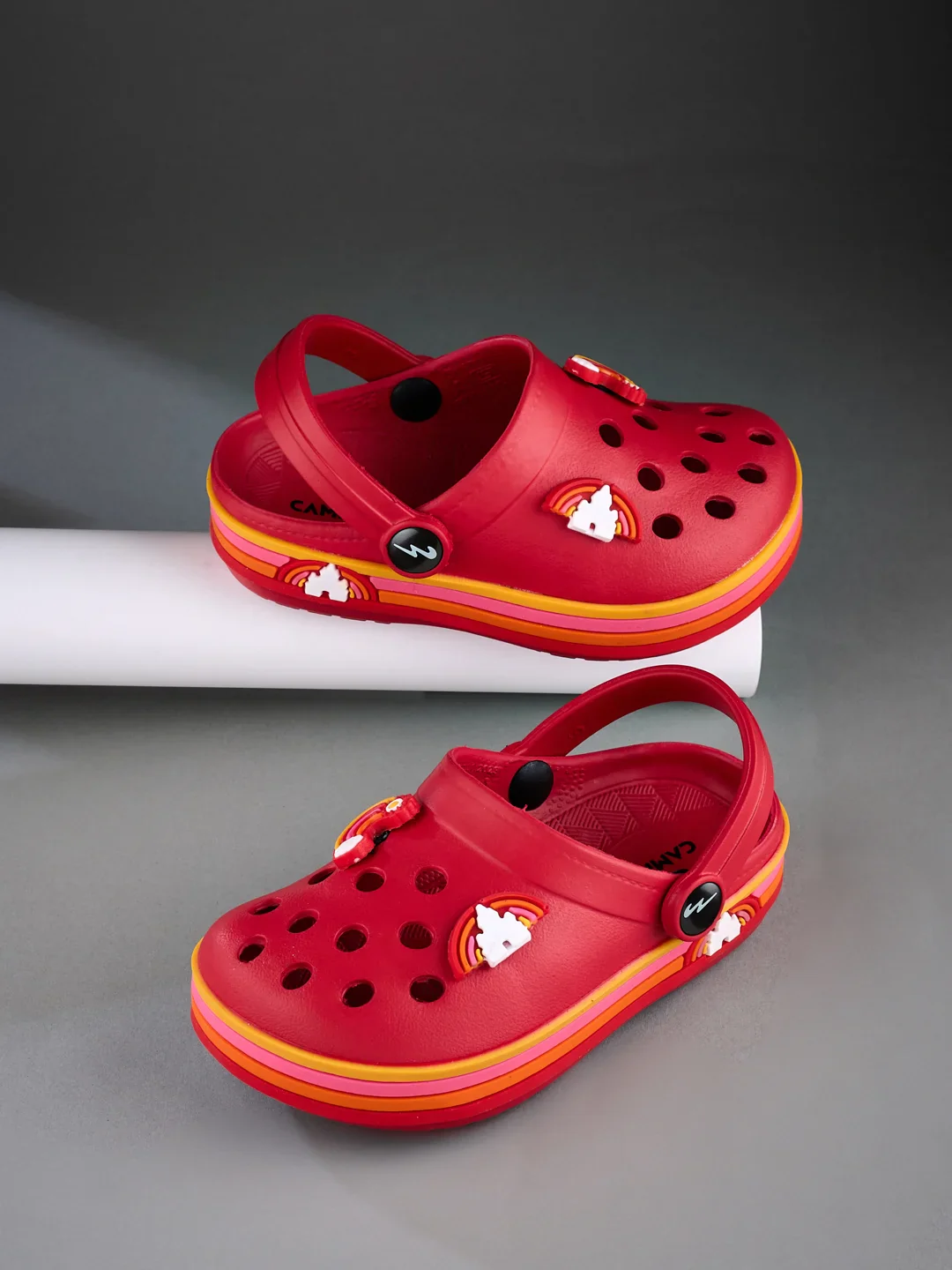 GC-9001K Red Kid's Clogs - Image 7