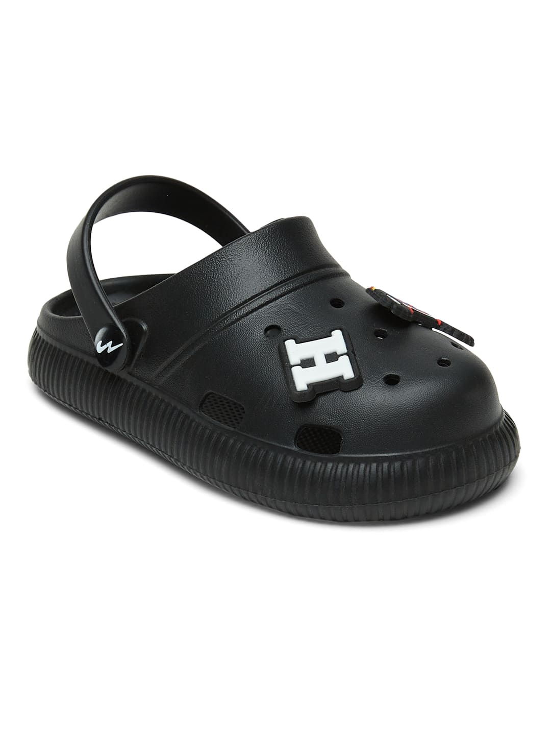 GC-9002K Black Kid's Clogs - Image 2