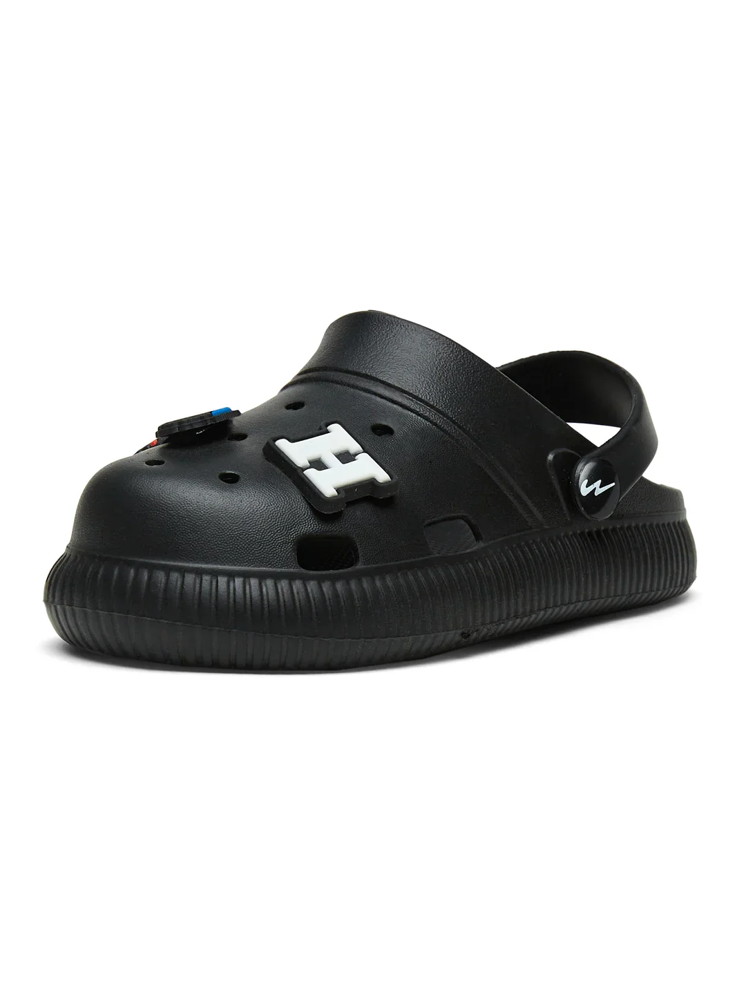 GC-9002K Black Kid's Clogs - Image 5