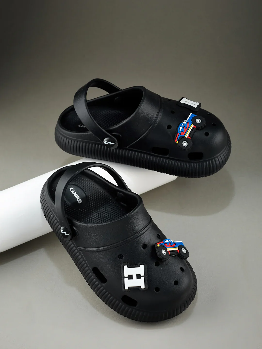 GC-9002K Black Kid's Clogs - Image 7