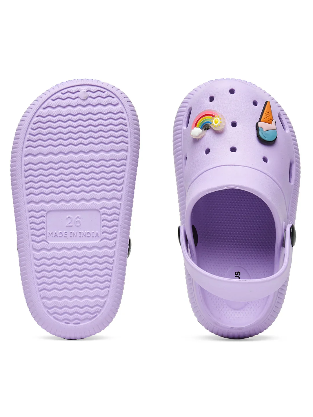 GC-9002K Purple Kid's Clogs - Image 4