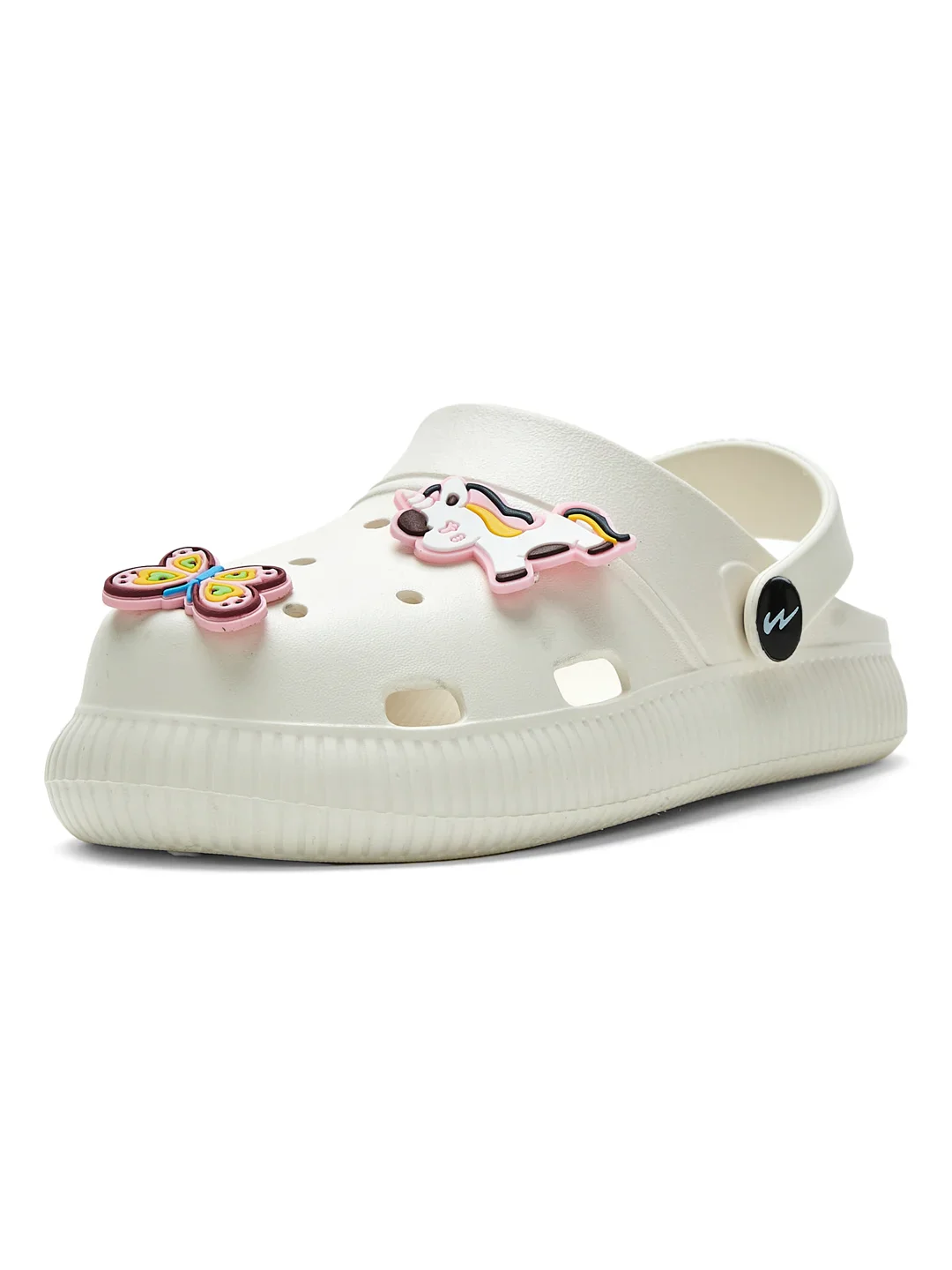 GC-9002K White Kid's Clogs - Image 5