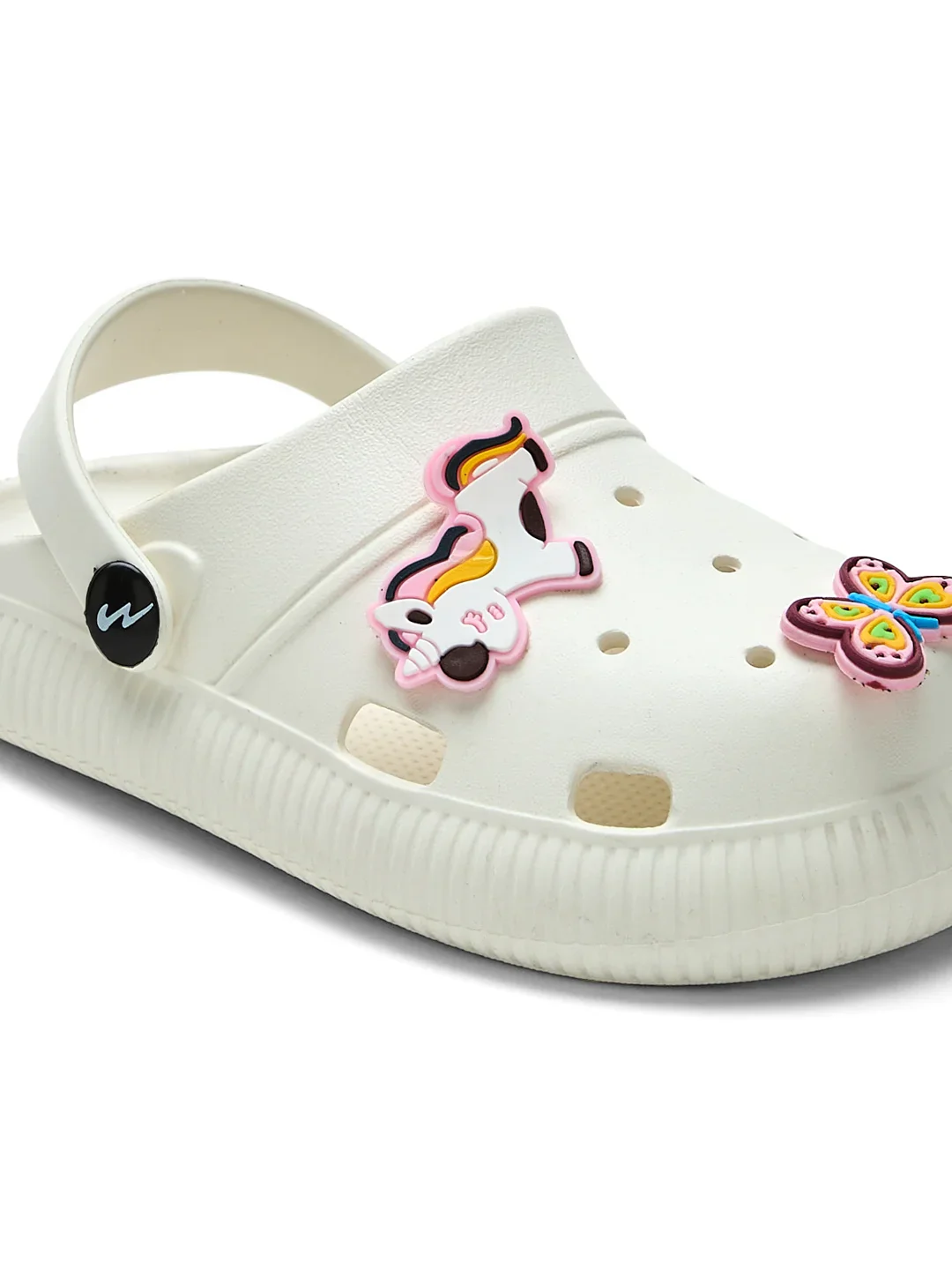 GC-9002K White Kid's Clogs - Image 6