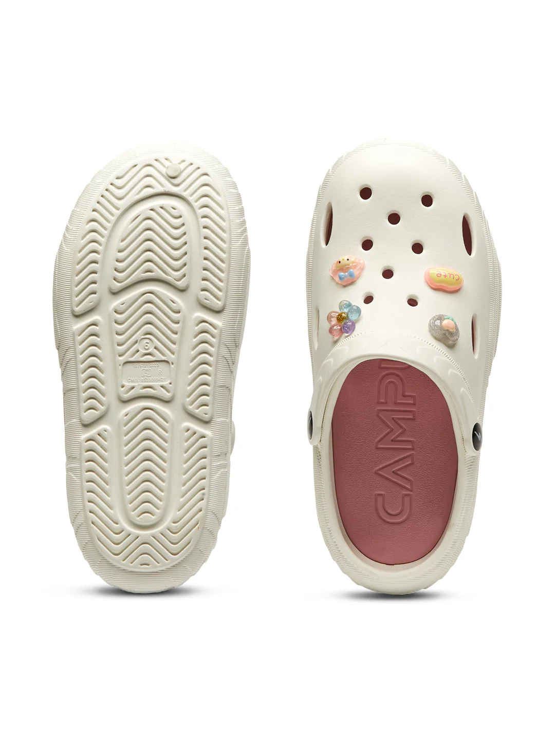 GCW-7003 White Women's Clogs - Image 4