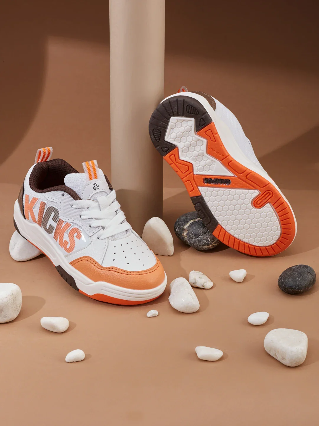 GELTO K Orange Kids Sneakers