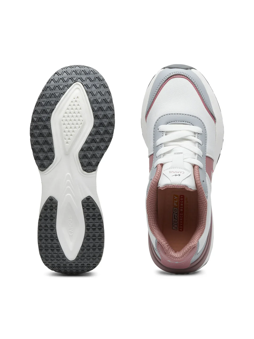 GLAMS Grey Women's Sneakers - Image 5