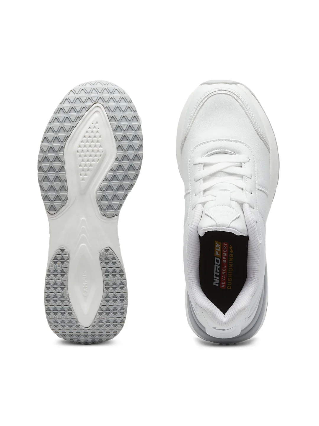 GLAMS White Women's Sneakers - Image 5
