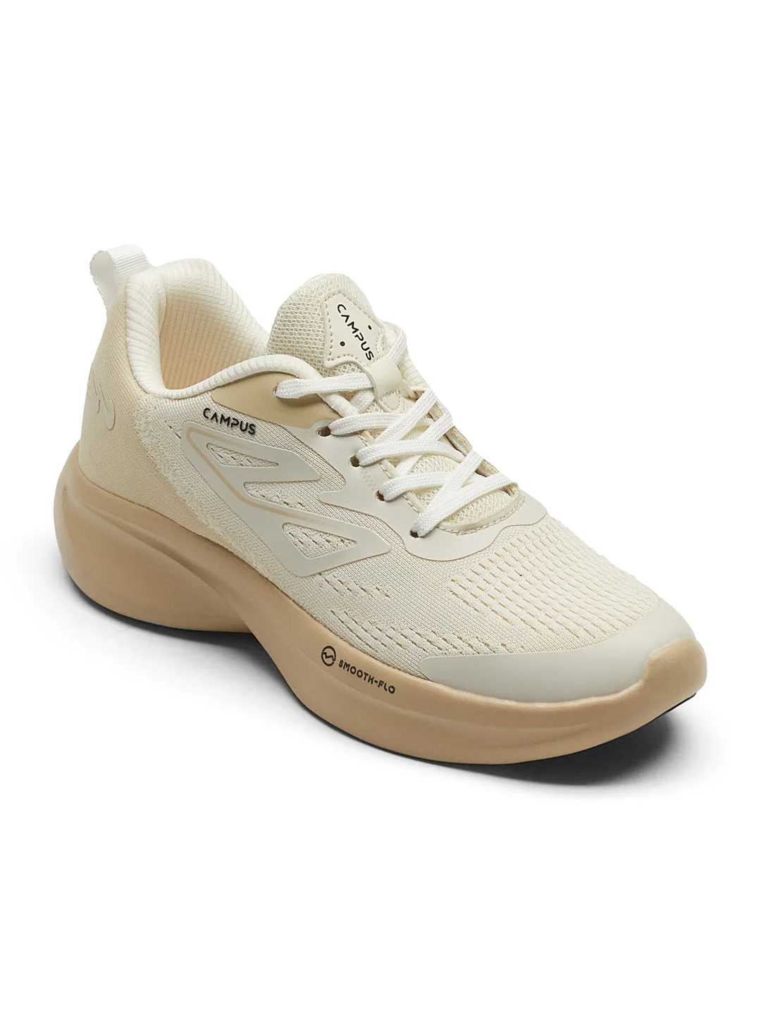 GLIMPSE Off White Women's Running Shoes - Image 3