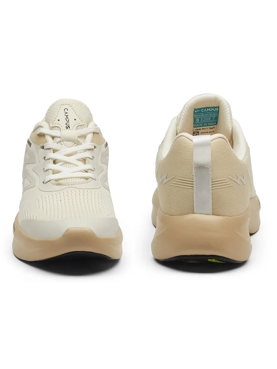 GLIMPSE Off White Women's Running Shoes - Image 4