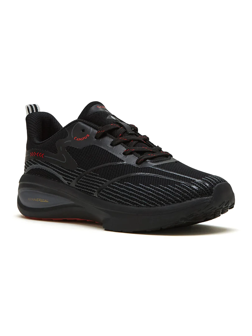 GLITCH Black Men's Running Shoes - Image 2