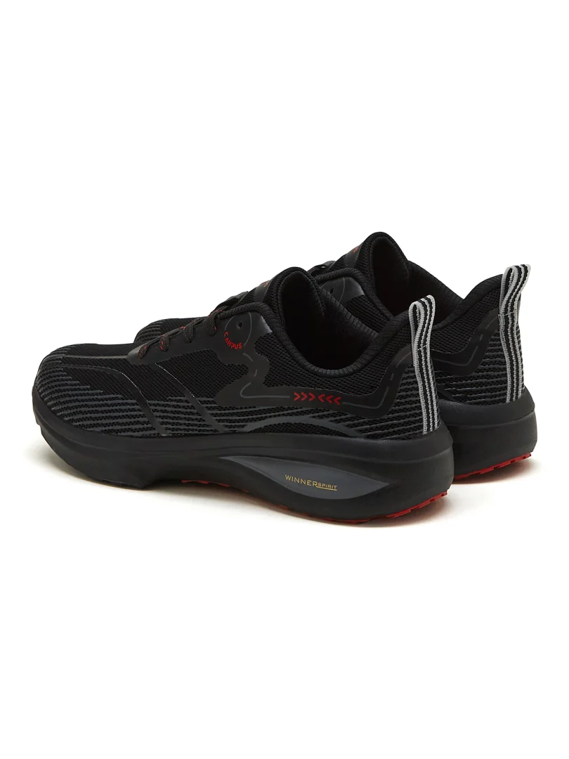 GLITCH Black Men's Running Shoes - Image 5