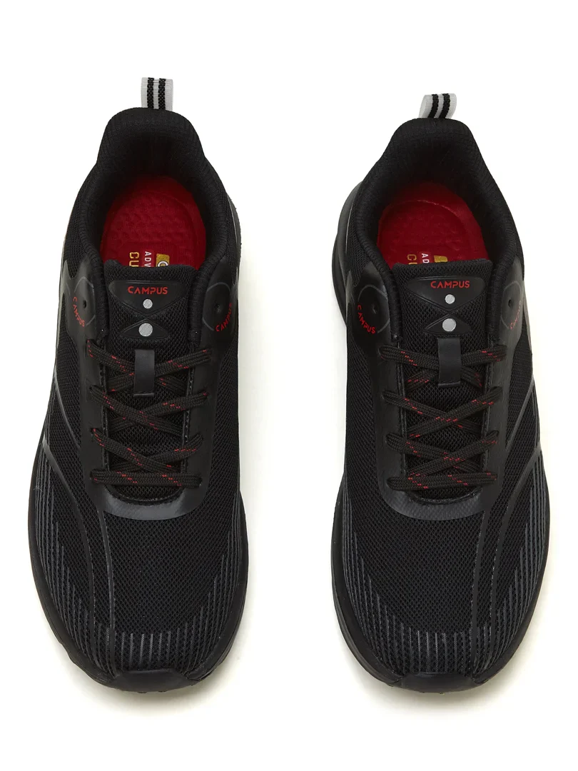 GLITCH Black Men's Running Shoes - Image 6