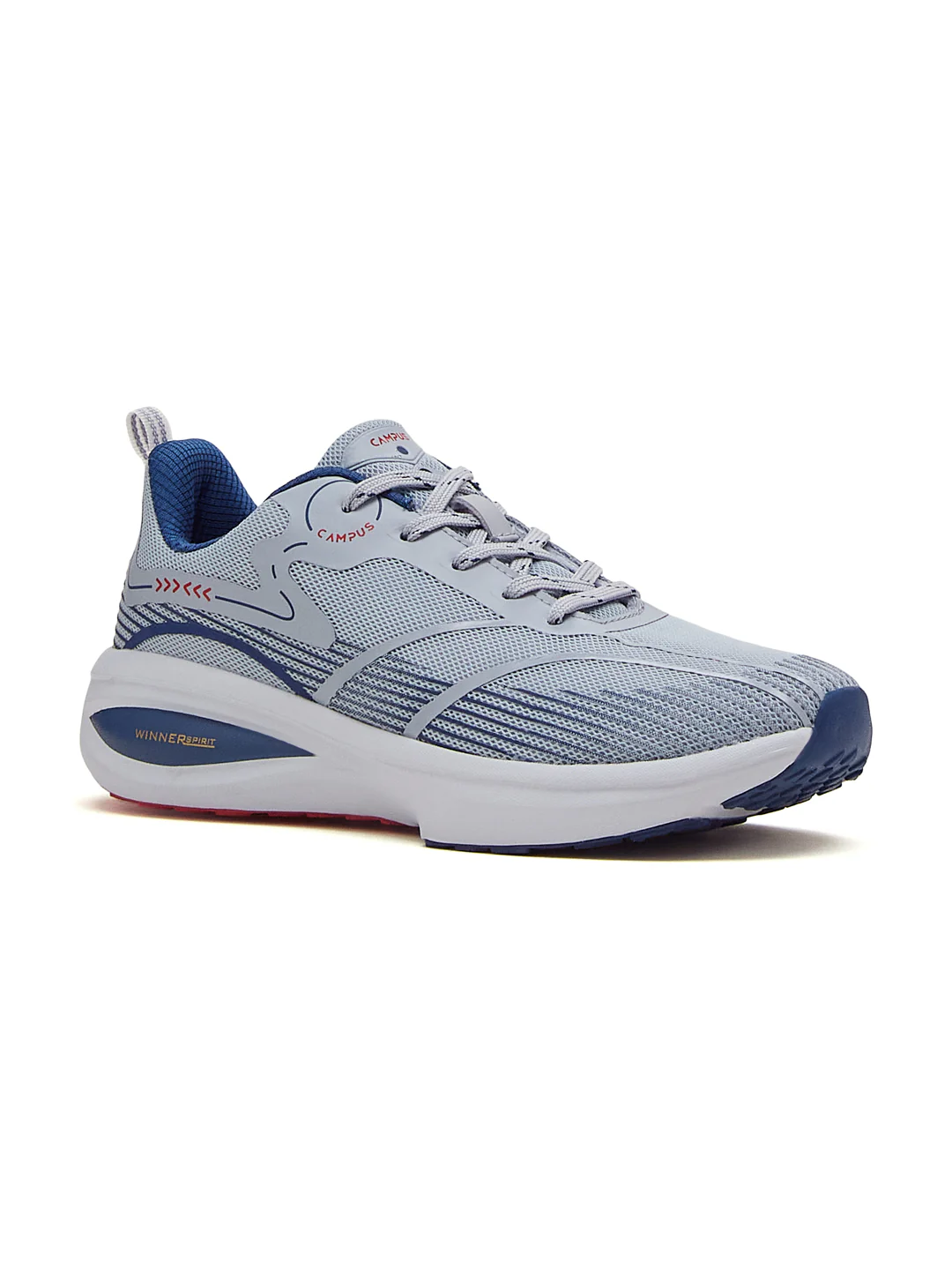 GLITCH Grey Men's Running Shoes - Image 2