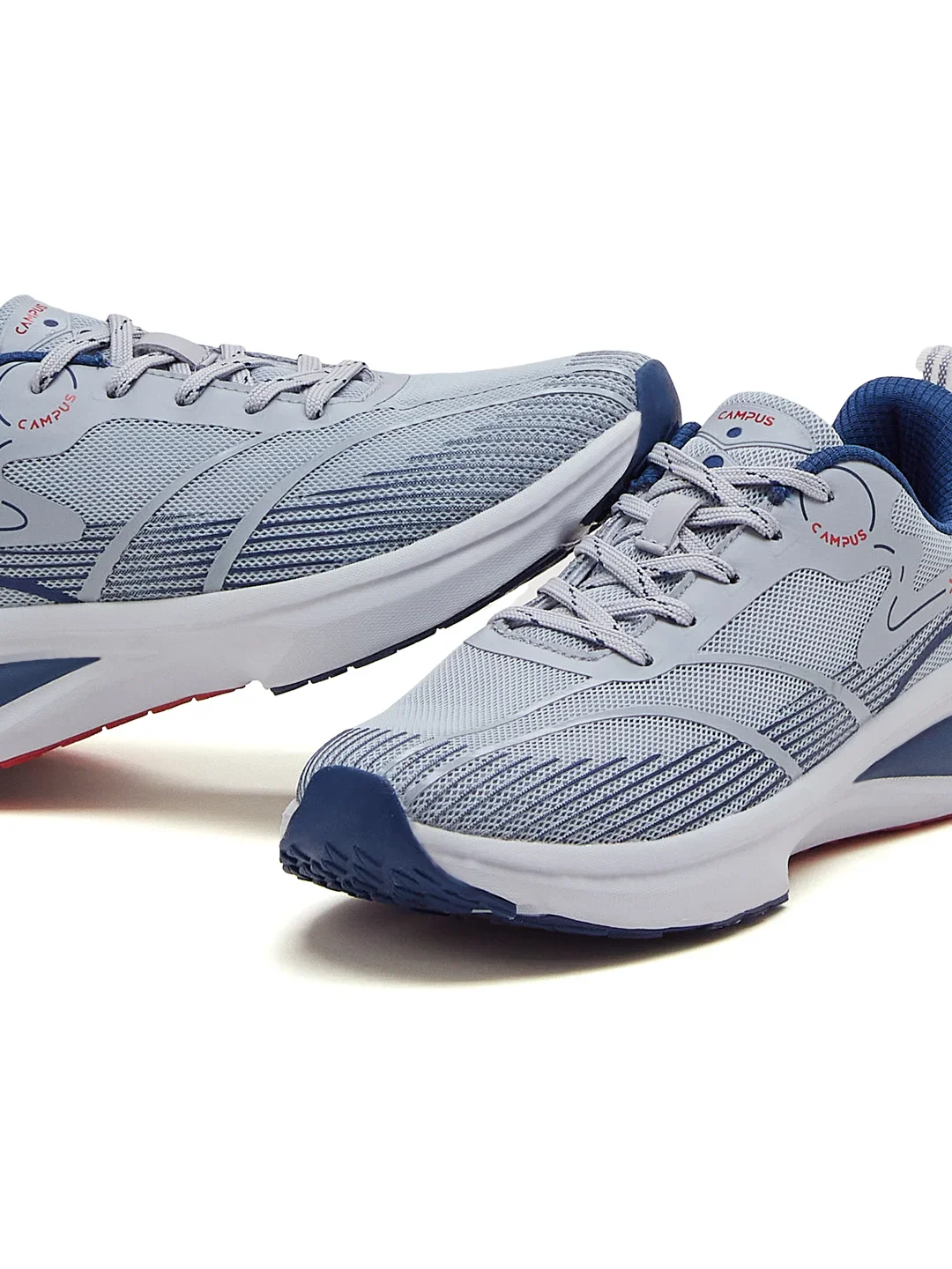 GLITCH Grey Men's Running Shoes - Image 7