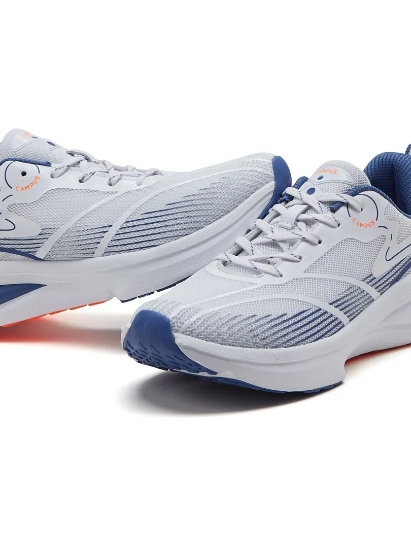 GLITCH White Men's Running Shoes - Image 7