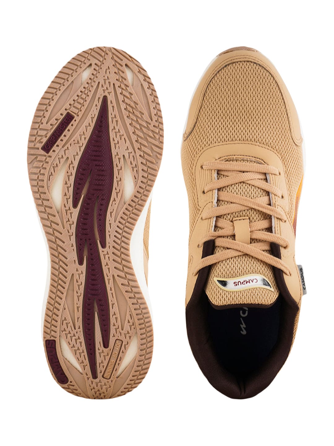 GROOV Beige Men's Sports Shoes - Image 5