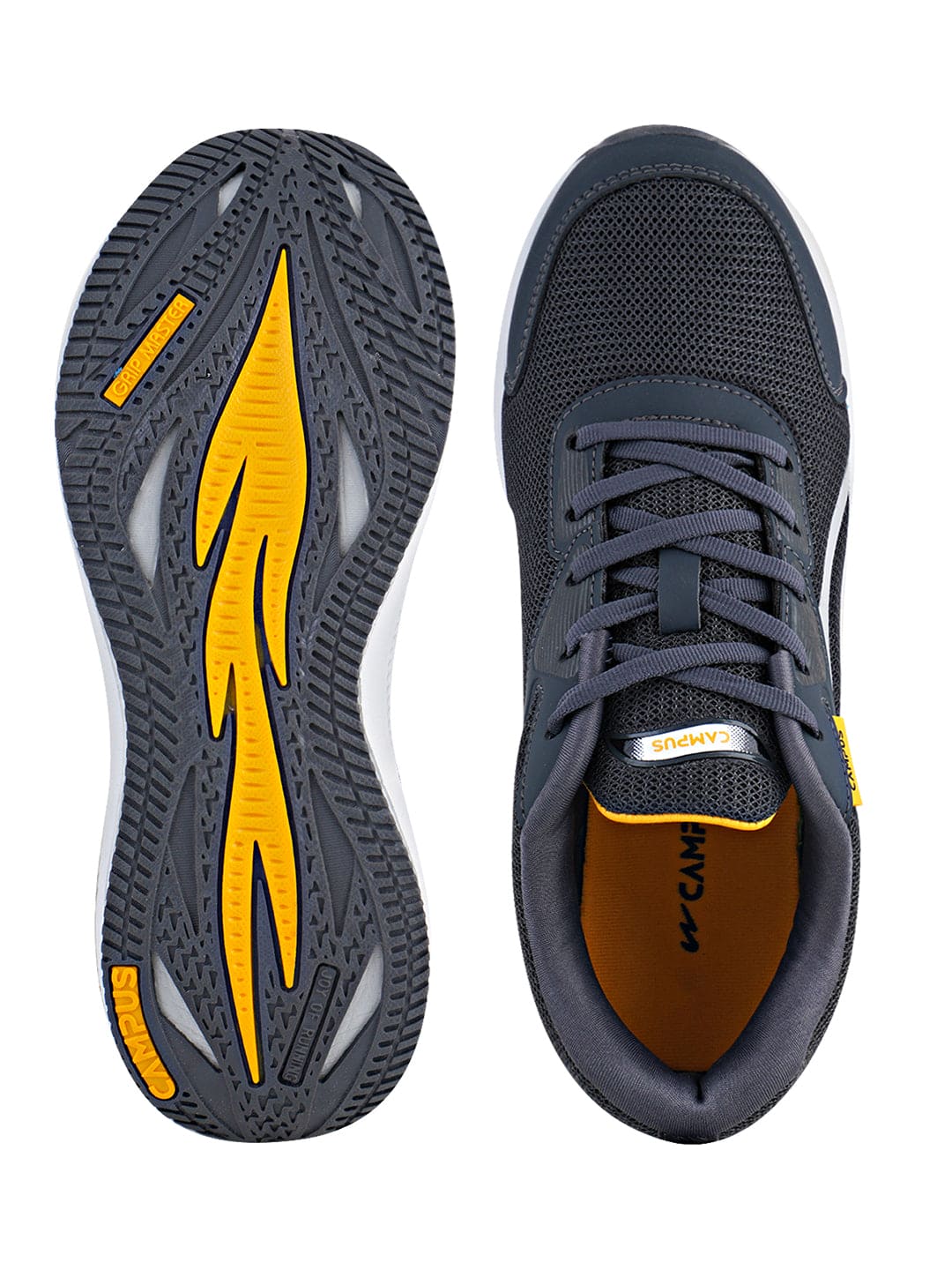 GROOV Grey Men's Running Shoes - Image 4