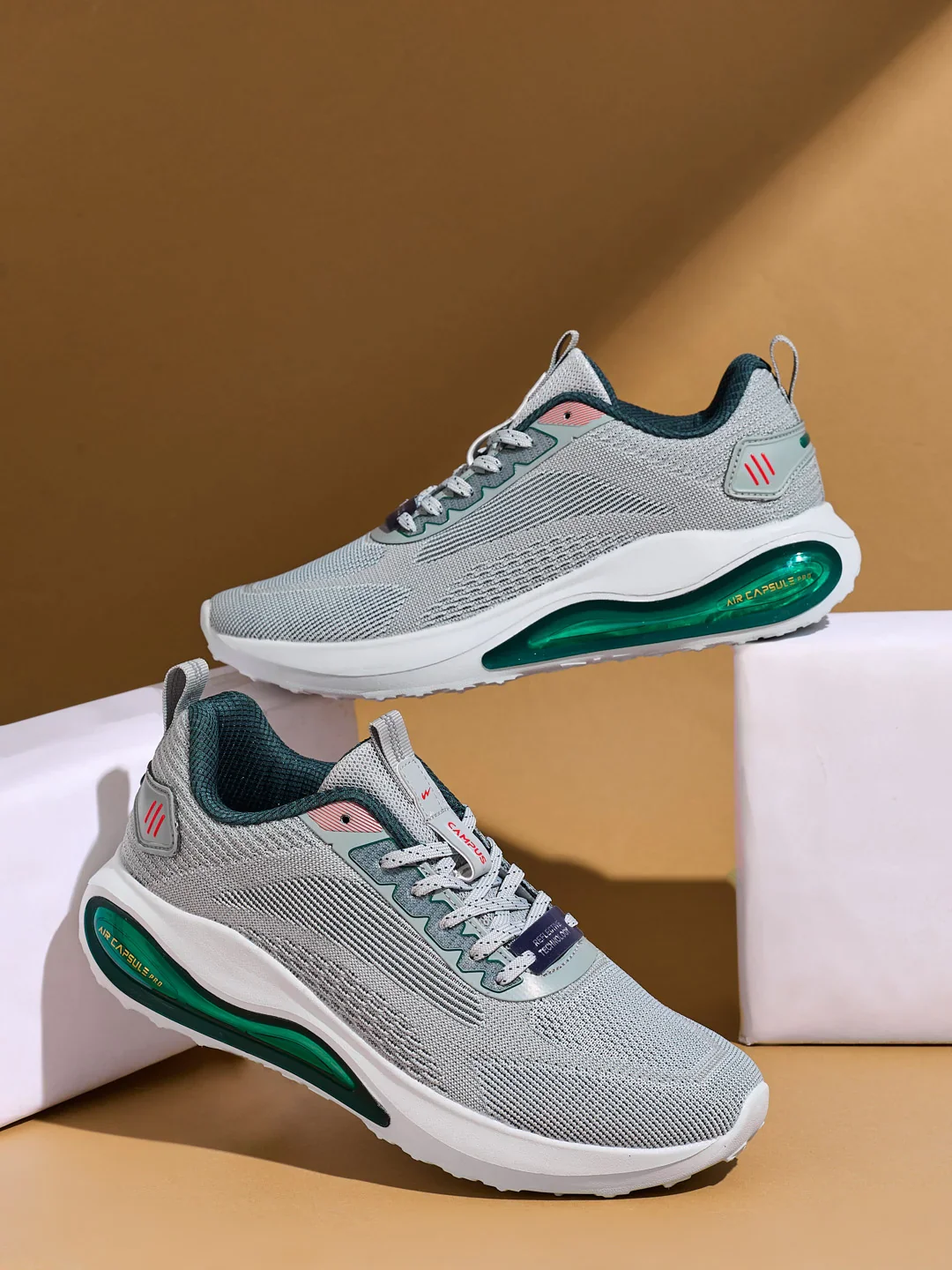 HEDGE Grey Men's Running Shoes