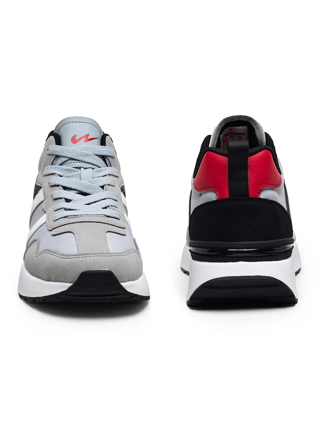 HINGE Grey Men's Sneakers - Image 4